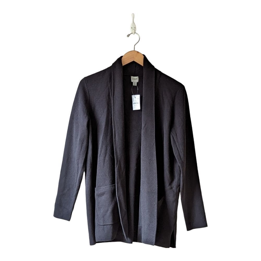 NWT J. Crew Chelsea Sweater Blazer Jacket BA866 women's‎ sz M in Black NEW - Picture 5 of 9